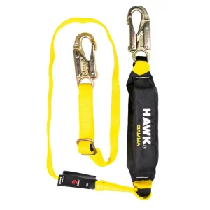 Hawk 601A STD Cable contra caídas nylon tubular ajustable y gancho chico 1.80 mts