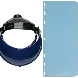 Casco con Sistema de Trinquete y Protector Facial